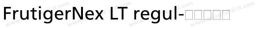FrutigerNex LT regul字体转换